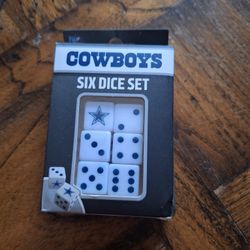Nfl Cowboys Football Dice Set