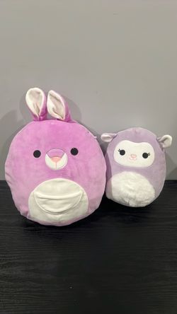 Squishmallow Purple Kangaroo and lamb Plush Set