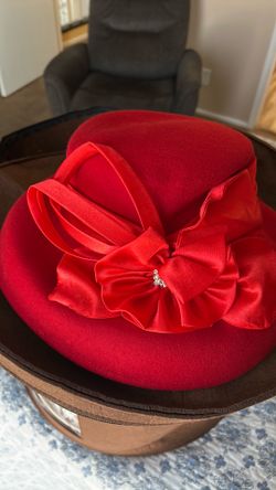 Red Dressy Hat
