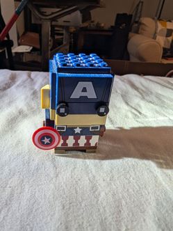 LEGO BrickHeadz Captain America (41589) figure, which was released in 2017.