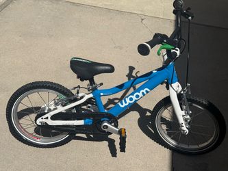 Woom 2 14 inch light weight aluminum kids bike great shape