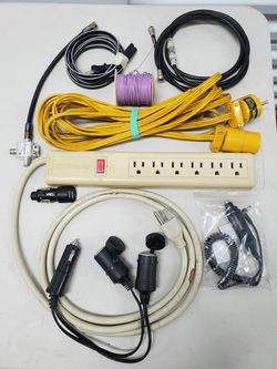 Power Strip, Extension Cord, USB Car charger, Car Plug 1 to 2, TV Coax