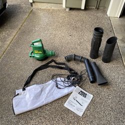 Weed eater 2560 Leaf Blower With Vacuum Attachments
