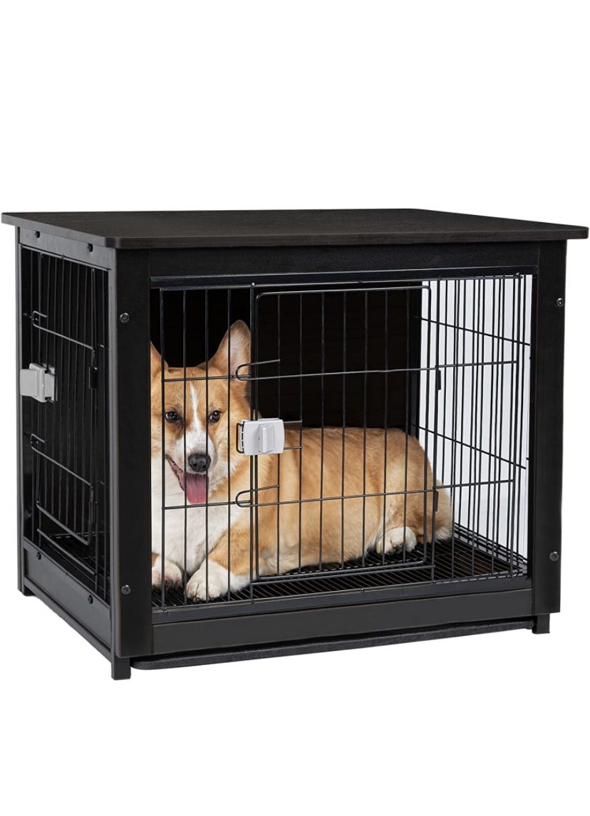 Aivermeil Furniture Style Dog Crate 27/32/38IN ,Wooden Dog Kennel