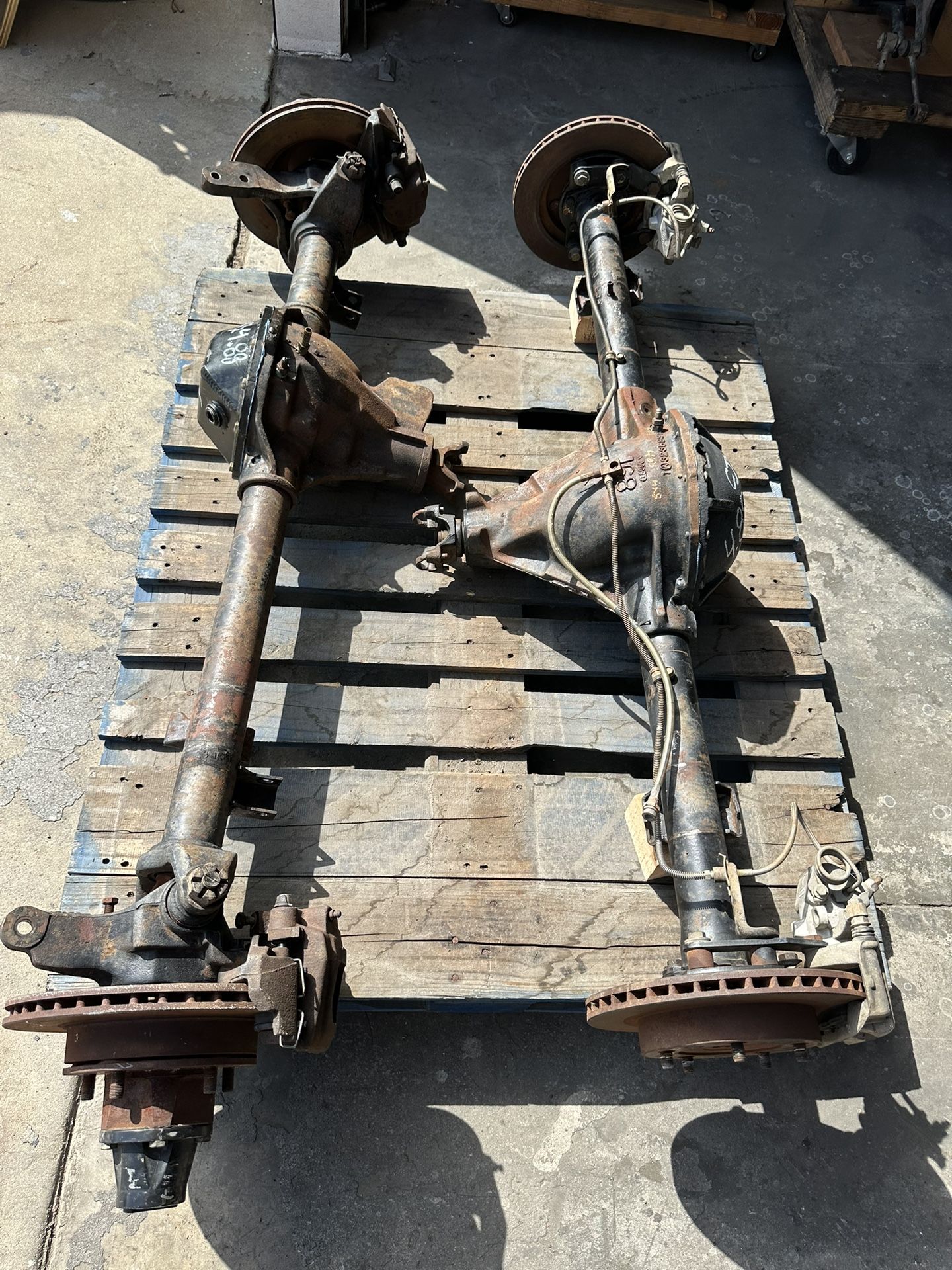 Jeep CJ Dana 30 AMC 20 4.88 Lockers Front And Rear Axles 81-86 Wide trac 