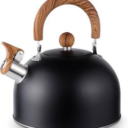 new Whistling Tea Kettle for Stovetop, Surgical-Grade Stainless Steel Tea pot Kettles with Stay-Cool Ergonomic Handle, 2.6 Quart Rapid Boiling Teapot 