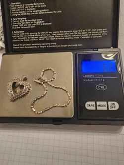 Sterling heart pendant 0.5 ct diamond