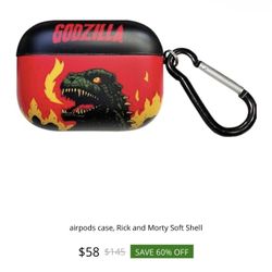  airpods case, Rick and Morty Soft Shell TPU Protection case, Personalized Custom Rick and Morty Skin kit, with Keychain, Suitable for airpods pro 3 (