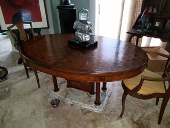  Unique Dining Table & Chairs - Antique