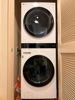LG ThinQ Stacked Washer Dryer Unit