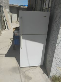 All white refrigerator