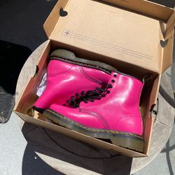 Doc Marten, Platfromed Boots, Hot Pink, Women 7
