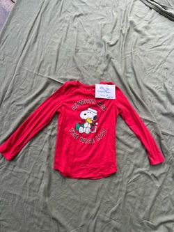 Jumping Beans Kids Snoopy Christmas Long Sleeve Shirt