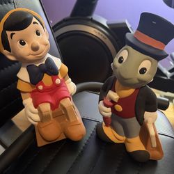 Pinocchio and Jiminy Cricket
