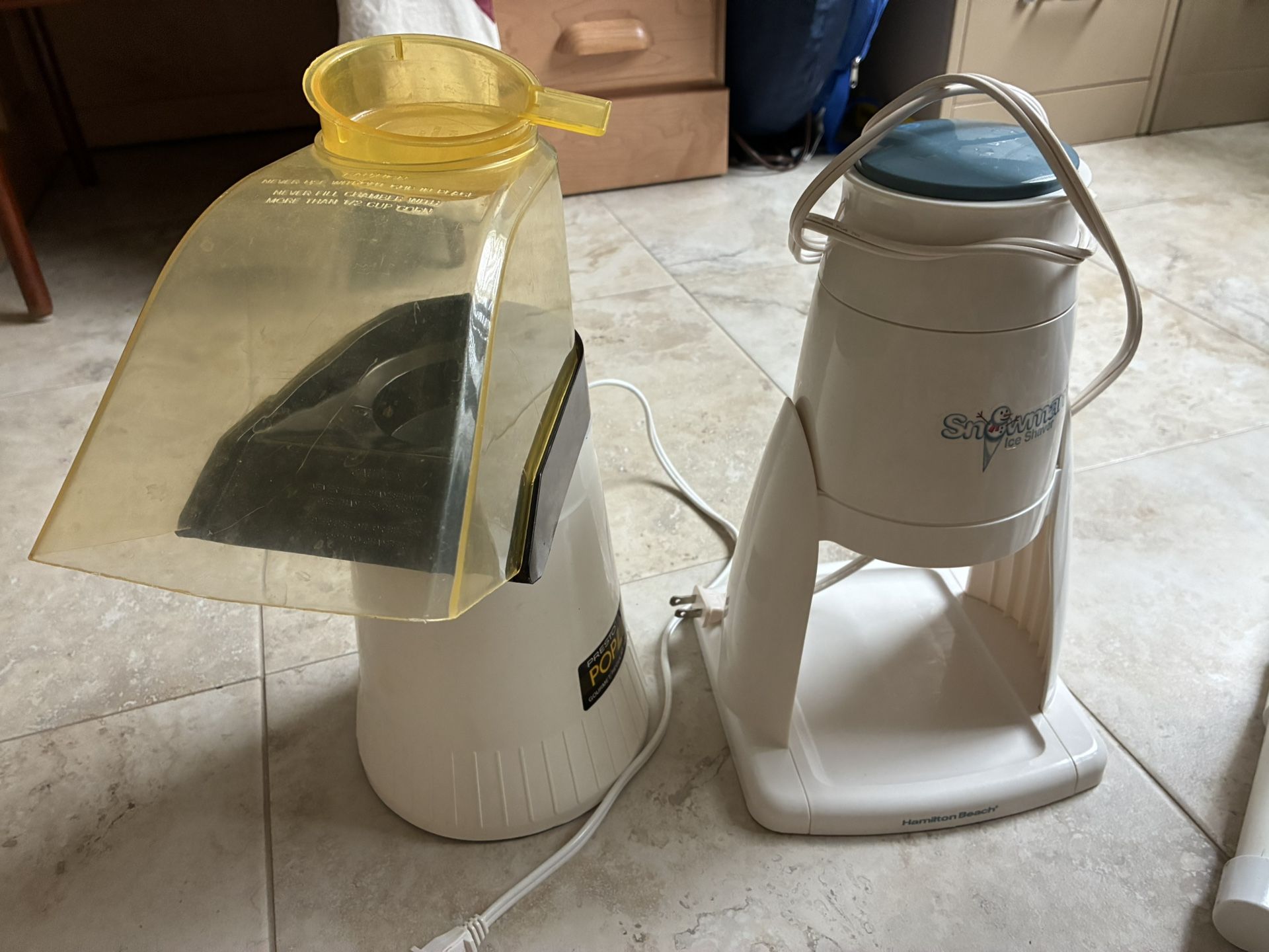 Party Package— Popcorn Popper & Snow Cone Maker