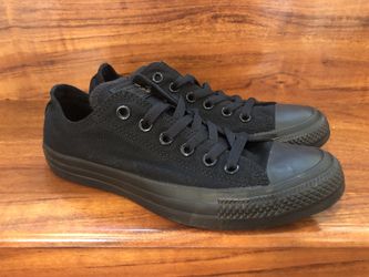 Converse All Star Black Black Low Top Mens Size 4.5, 5.5 & 6