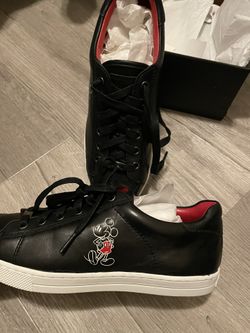 Never Worn Coach Disney Mickey Black Shoes Size 9