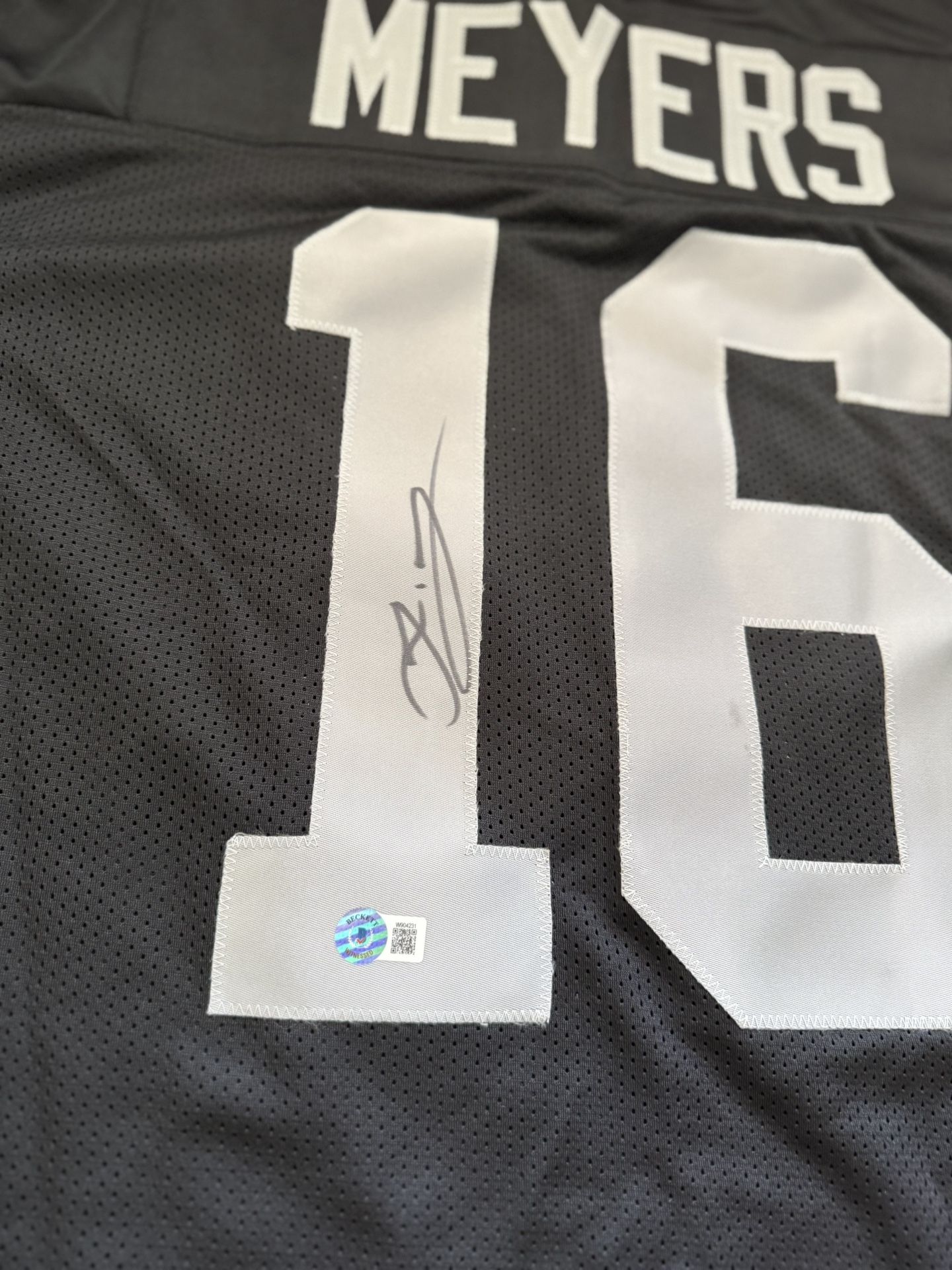 Jakobi Meyers NFL Jersey Signed and Authenticated