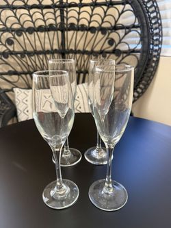 Glass Champagne Flutes 