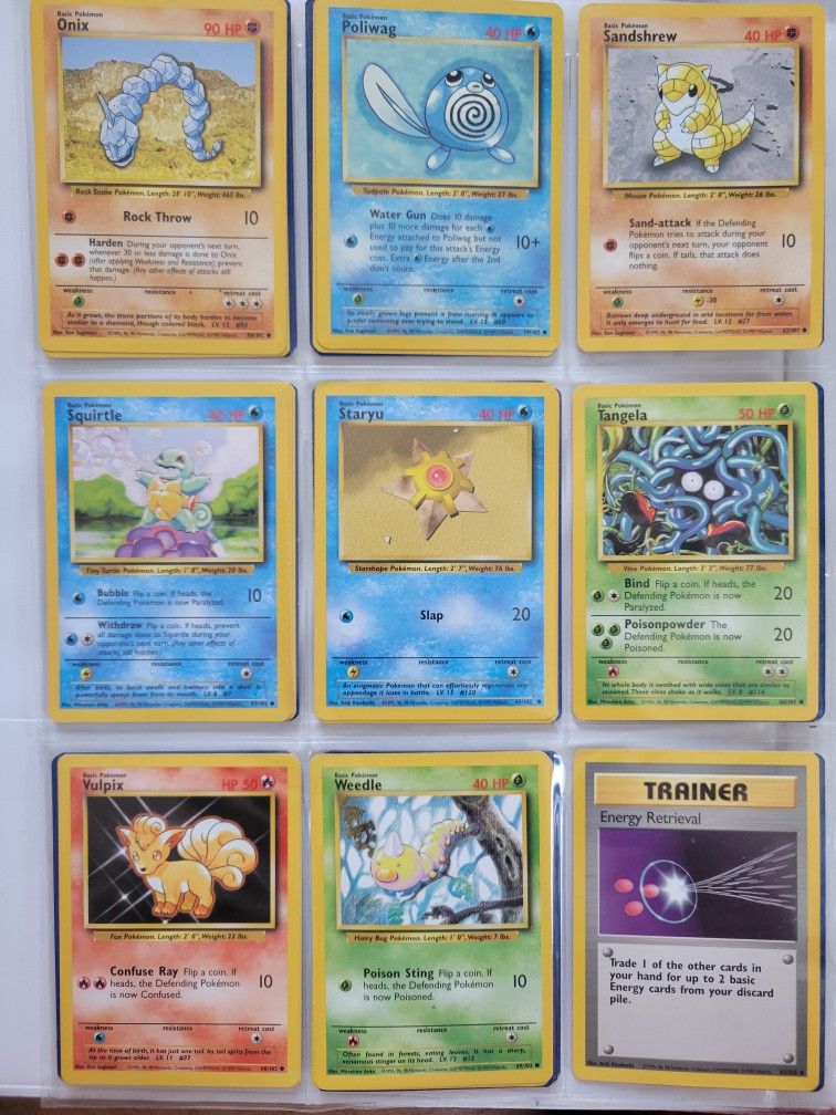 Base Set Unlimited Lot + Energy Cards