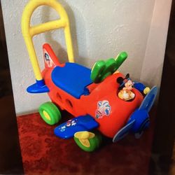 Mickey Mouse Airplane w/Sounds Lights Propeller Spins