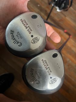 Callaway big Bertha war bird 2 wood and driver firm flex new grips