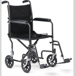 Transport Wheelchair 19-Inch Seat/ New 