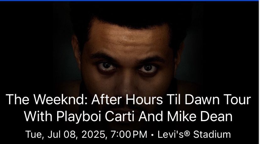 The Weeknd: After Hours Til Dawn Tour With Playboi Carti And Mike Dean