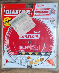 Diablo D1060X 10" 60 Tooth Fine Finish Circular Saw Blade Freud NEW