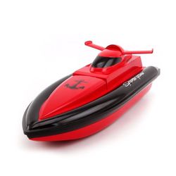 Electric RC Boat Remote Control Boat for Kid- Red (Have No Respond on Land)