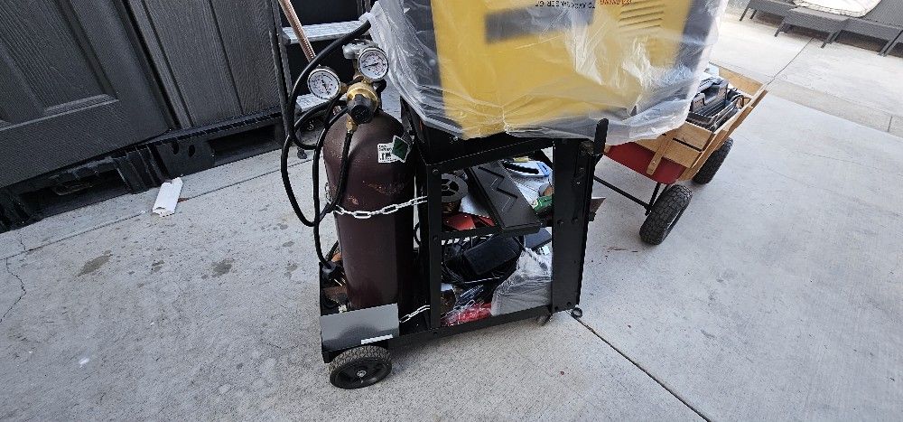 Alpha - Tig201xd  Tig Welder Welding Machine With Tank And Cart 