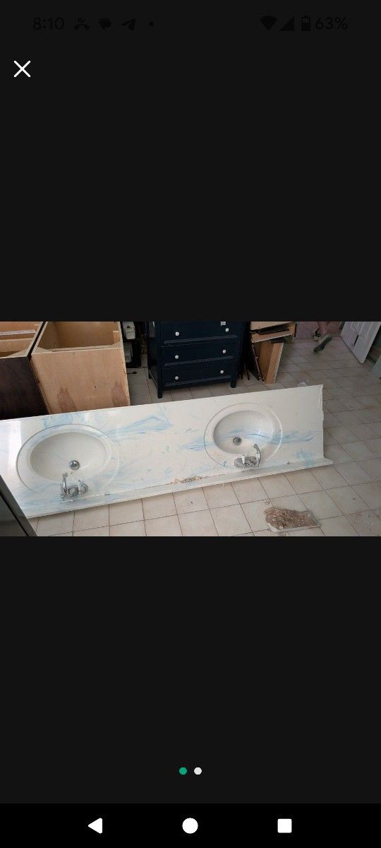 Bathroom Countertop 93 In Long Free Perfect Condition
