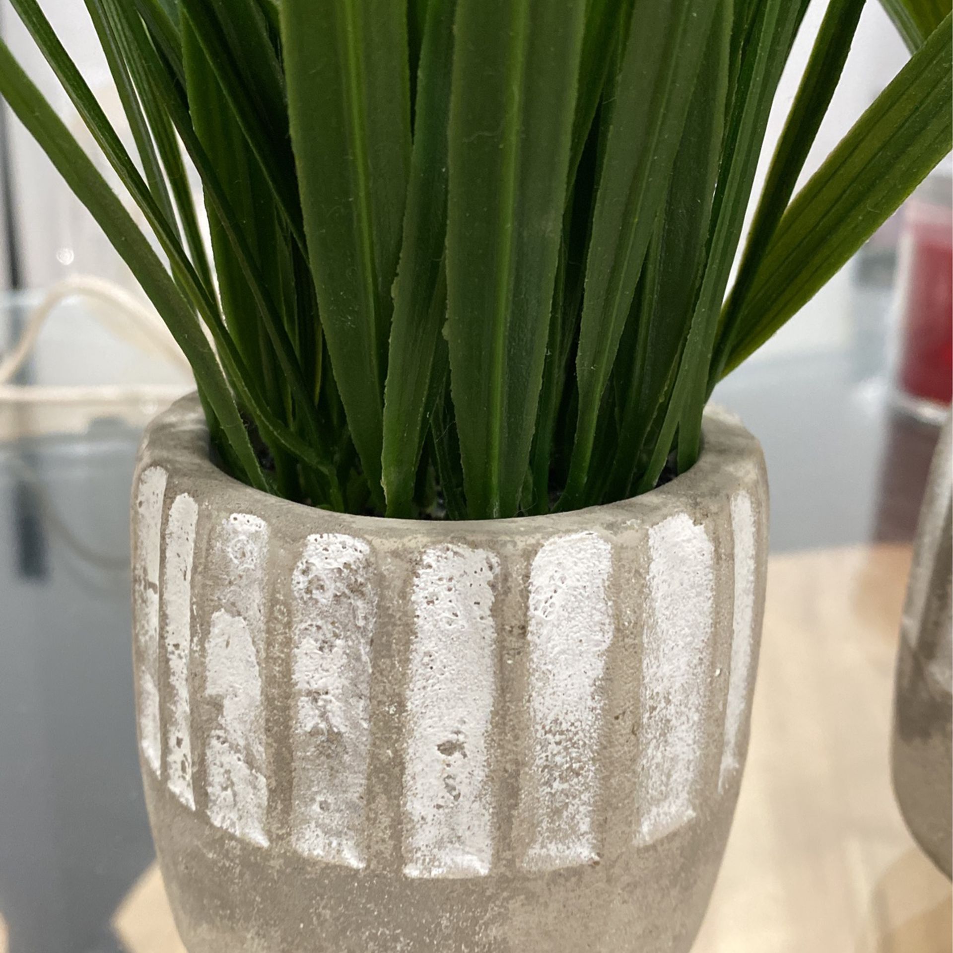 Small Fake Succulents In Ceramic Pot Home Decor 