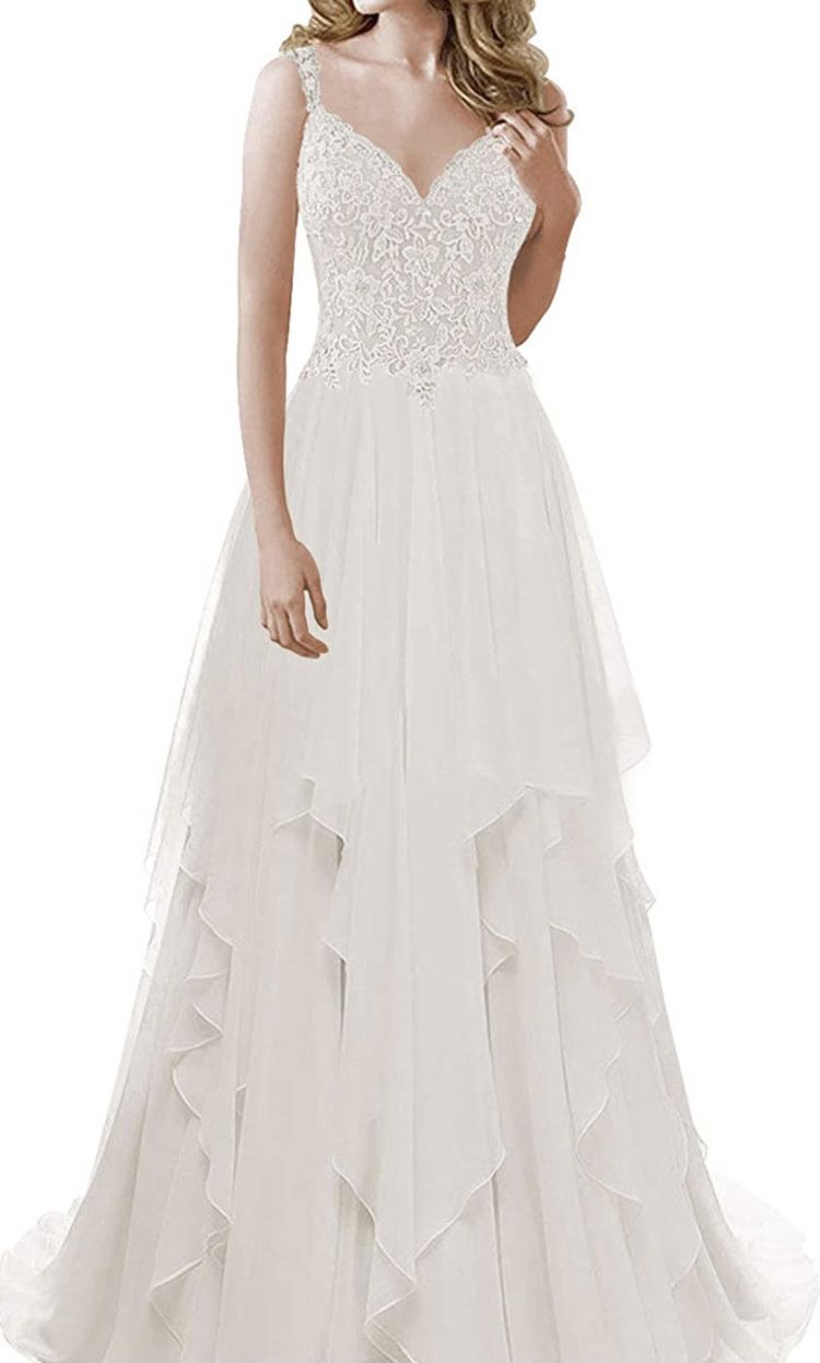 Bridal Ruffled Gown, Brand New Size 12