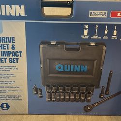 Quinn 21 Piece Socket & Ratchet Set