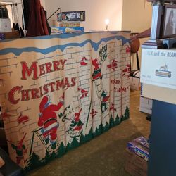 Vintage Christmas Photo Backdrop