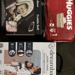 Car seat Insert; Baby Carrier And size 1 Huggies