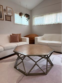 Modern Hexagon Large Coffee Table