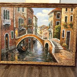 Oil Painting Signed By Artist Burnett