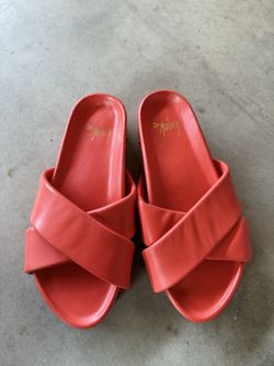 Beek Rhea Platform Sandals Flatform Orange size 7 NEW