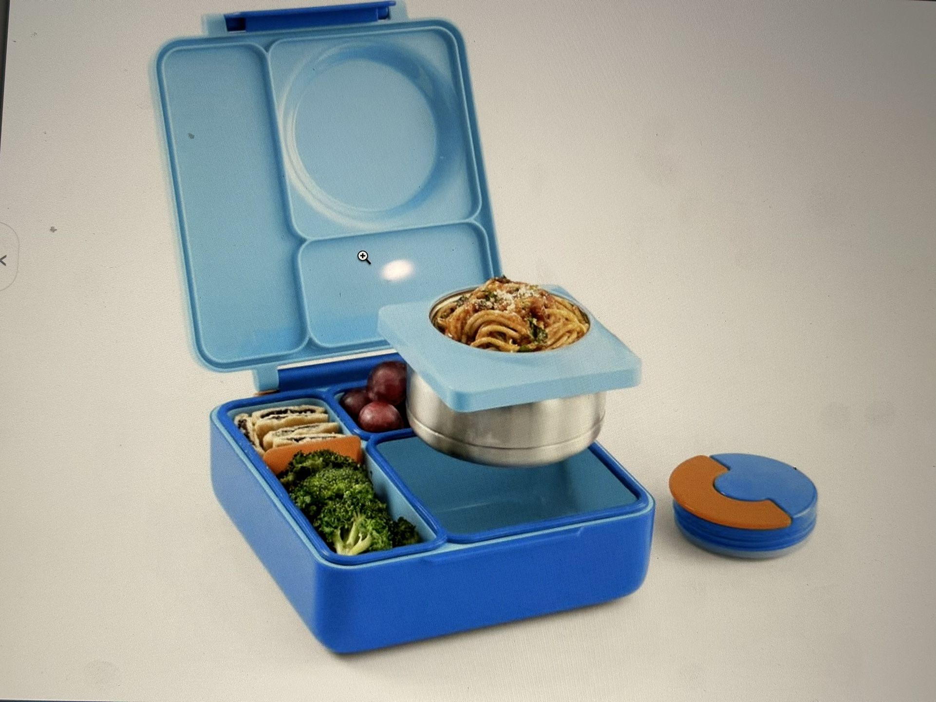 Omie Insulated Kids Bento Lunchbox; Dishwasher Safe; Hot And Cold Foods In The Same Box