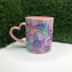 Office Mug Halloween Mug Pink Mug Hearts Mug New In Box