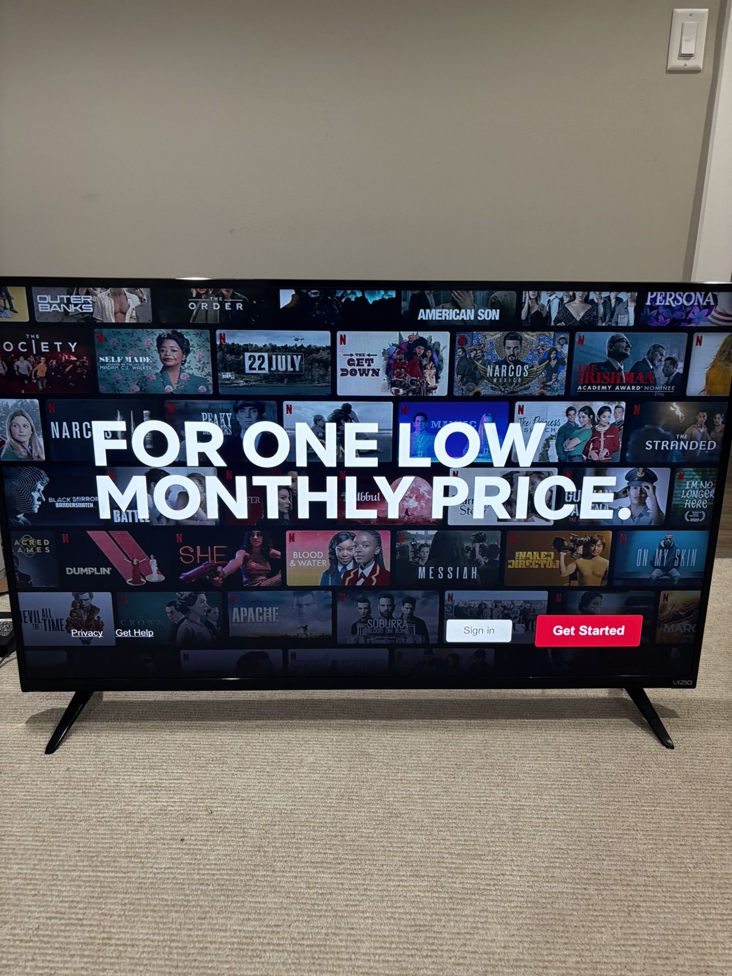 50 Inch Vizio tv