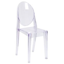Clear Modern Chair In Transparent Crystal