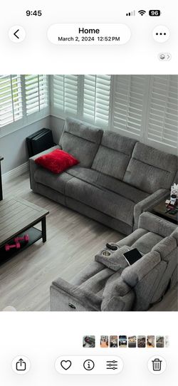Electric Couch and Loveseat