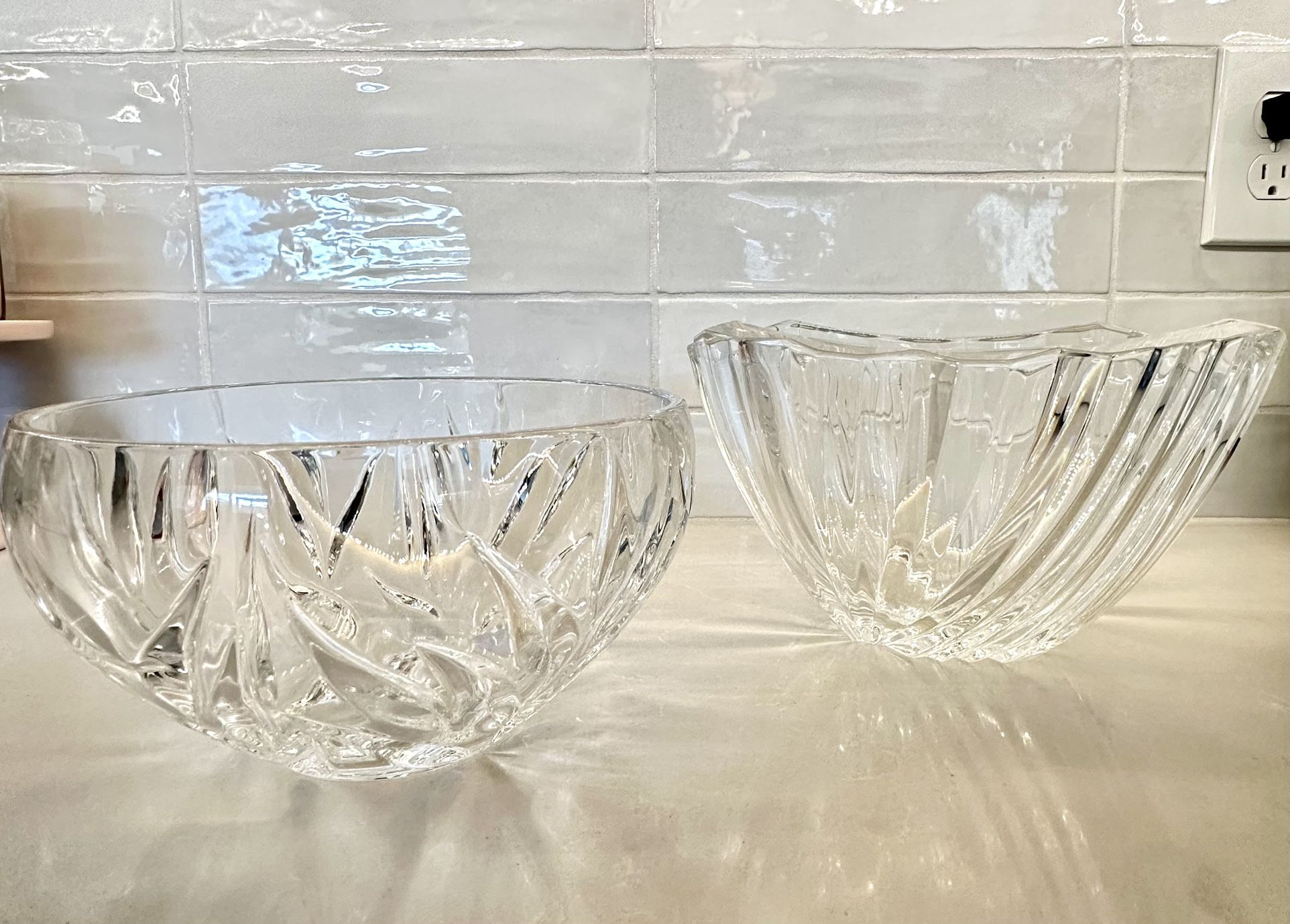 Mikasa Crystal Bowl Set Of 2