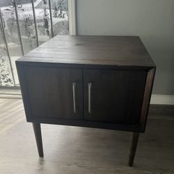 Table W/ Storage Cabinet