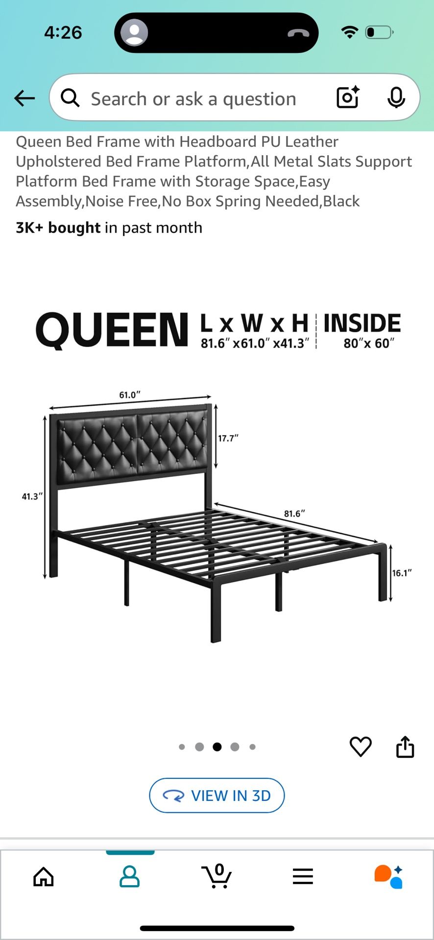 Bed frame