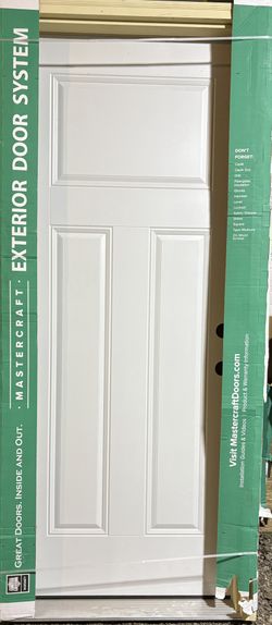 New 32x80 Steel 20 Minute Exterior Fire Door, 3 Panel