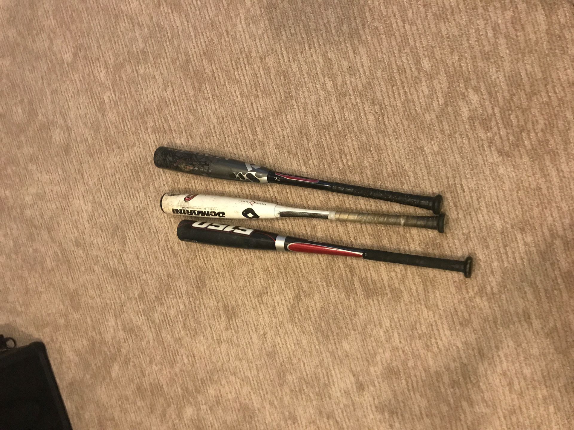 Three good baseball bats